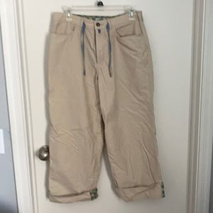 Horny toad khaki capris size 8